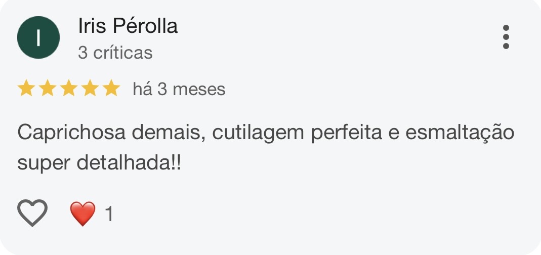 Avaliação de Iris Pérolla